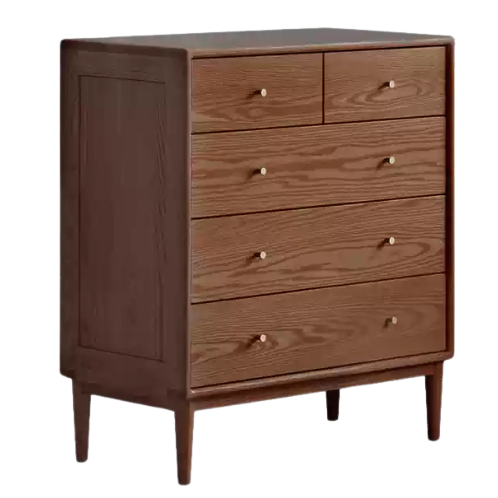 Black Walnut, Oak Solid Wood Drawer, Modern Porch Cabinet