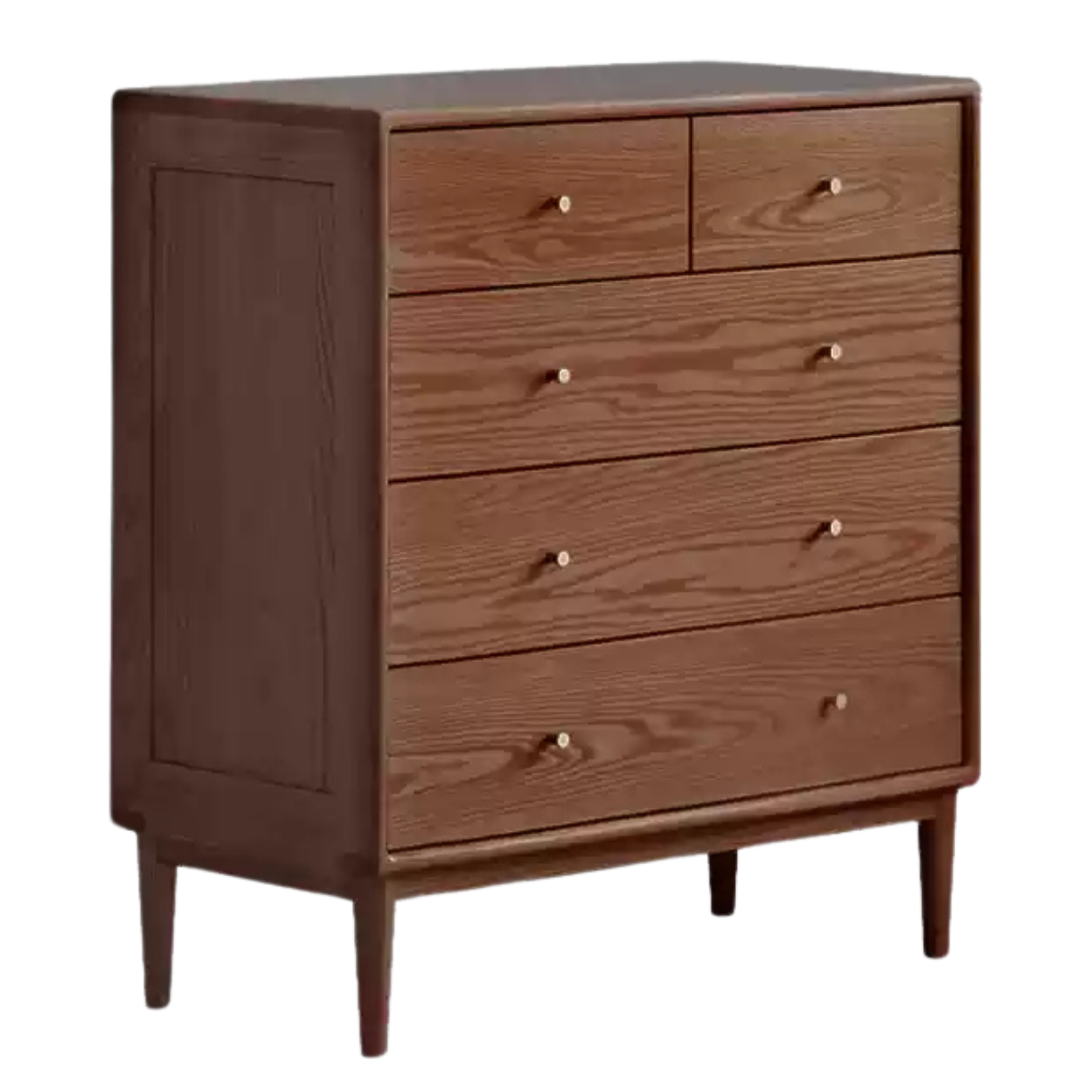 Black Walnut, Oak Solid Wood Drawer, Modern Porch Cabinet