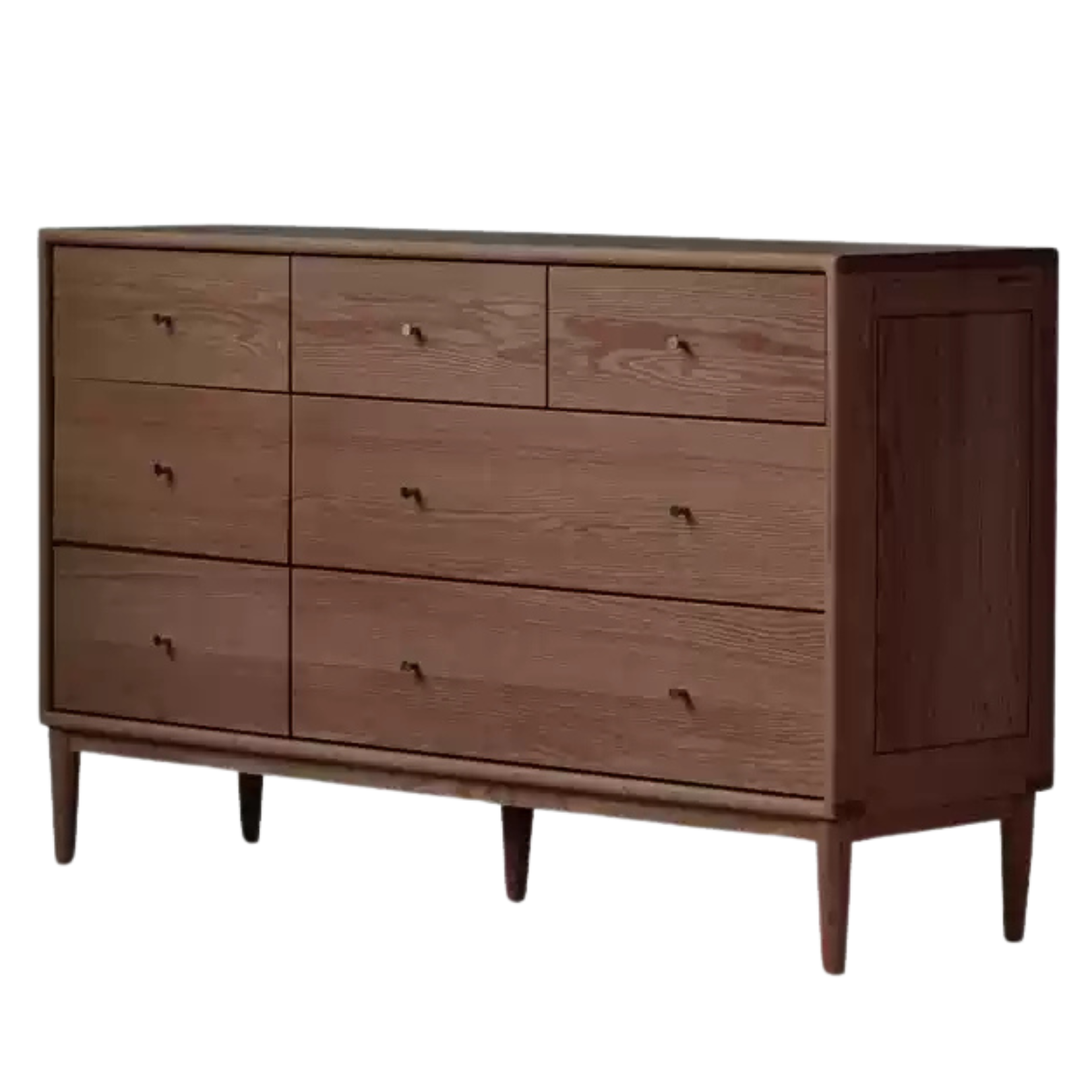 Black Walnut, Oak Solid Wood Drawer, Modern Porch Cabinet