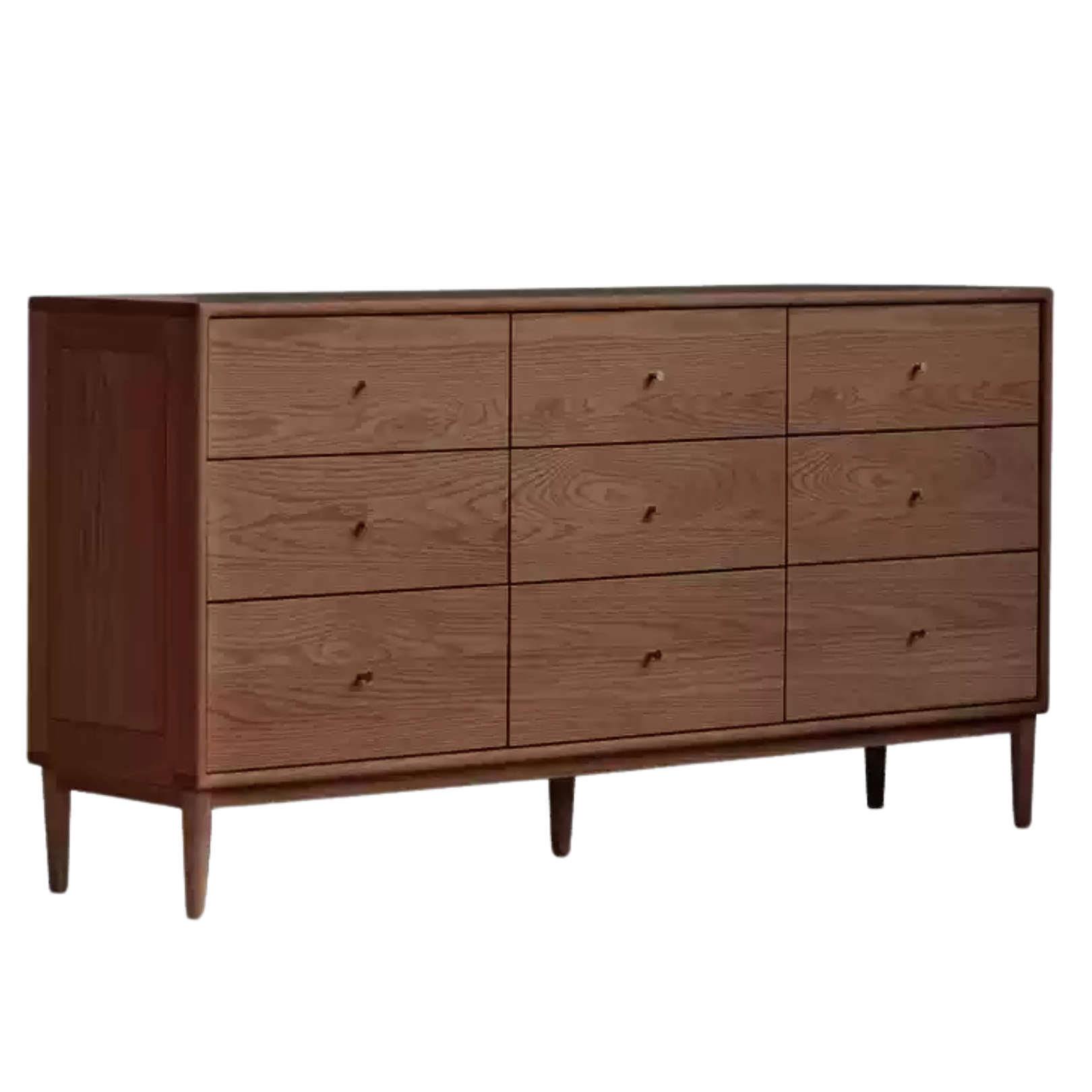 Black Walnut, Oak Solid Wood Drawer, Modern Porch Cabinet