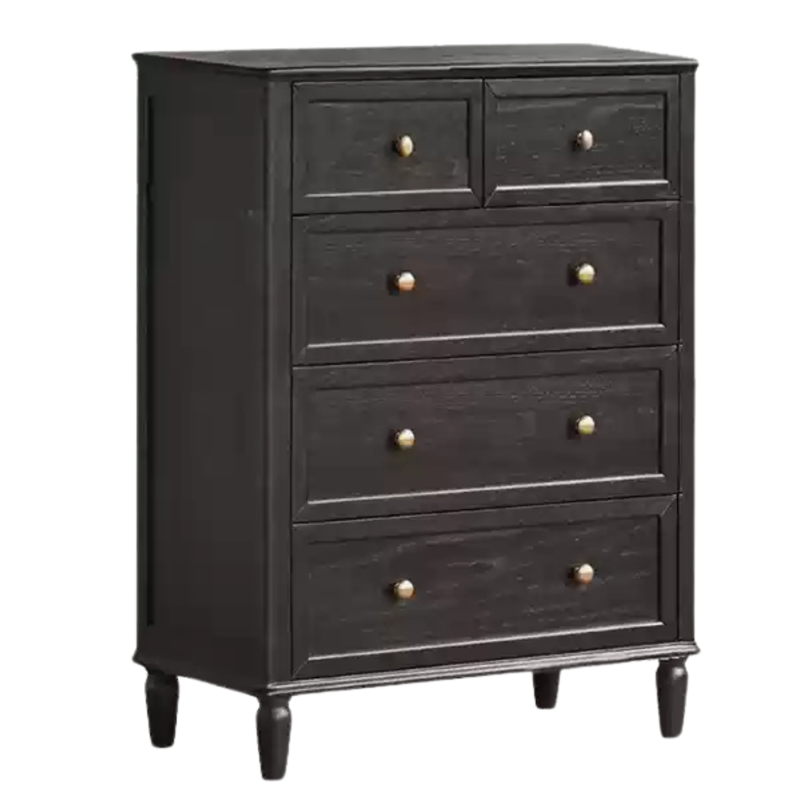 Solid RubberWood, Oak Solid Wood American Style Dresser, Drawers