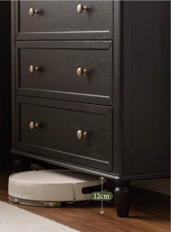 Solid RubberWood, Oak Solid Wood American Style Dresser, Drawers