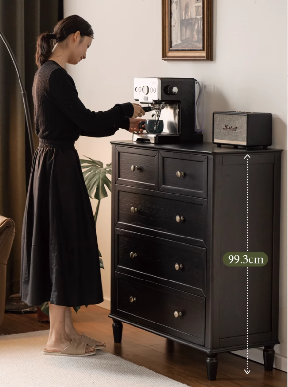 Oak Solid Wood Dresser, Drawers