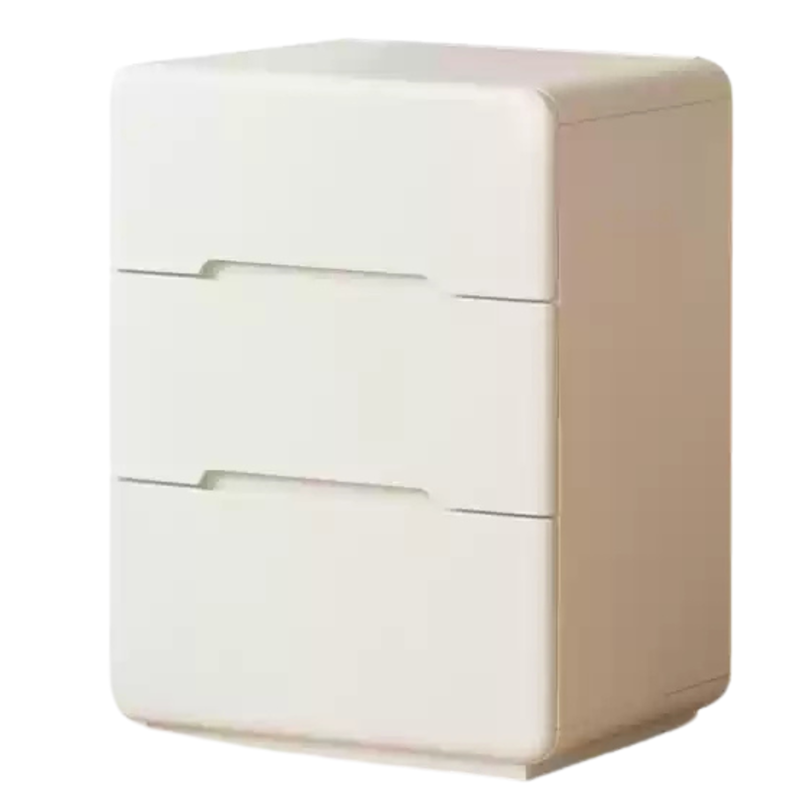 Tulipwood, Solid Rubberwood Storage Cream Drawer Dresser