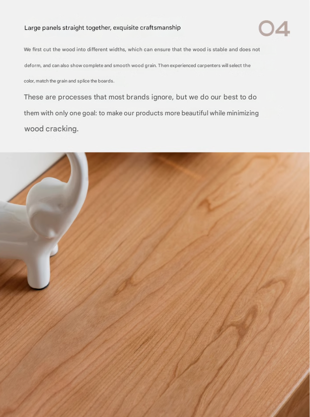 Cherry Solid Wood Vintage Dresser, Drawer