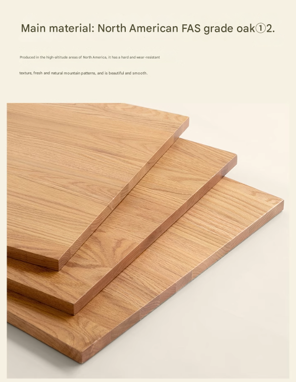 Rubberwood, Oak Solid Wood American Style Chest of Drawers