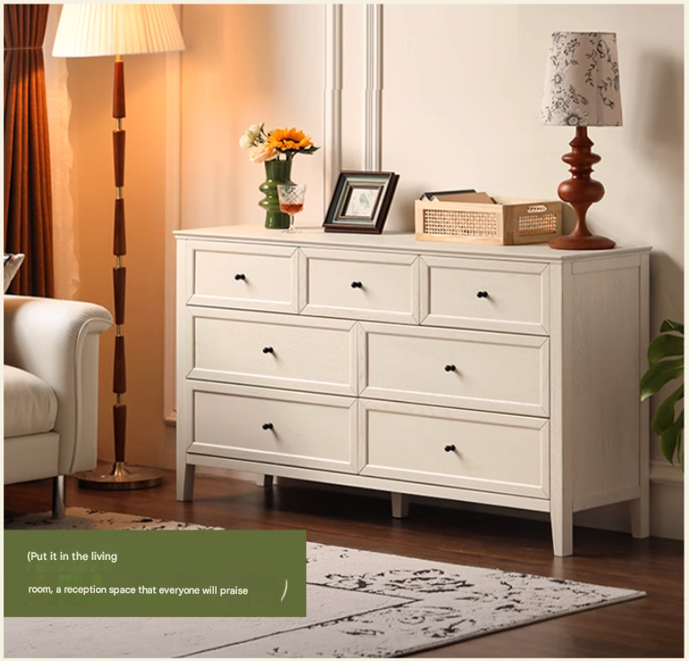 Oak Solid Wood American Style Chest of Drawers