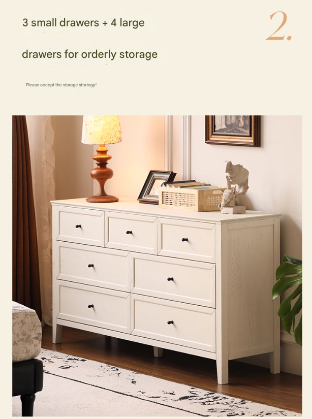 Oak Solid Wood American Style Chest of Drawers