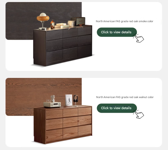 Oak, Black Walnut, Beech Solid Wood, Solid Rubberwood Storage Drawer