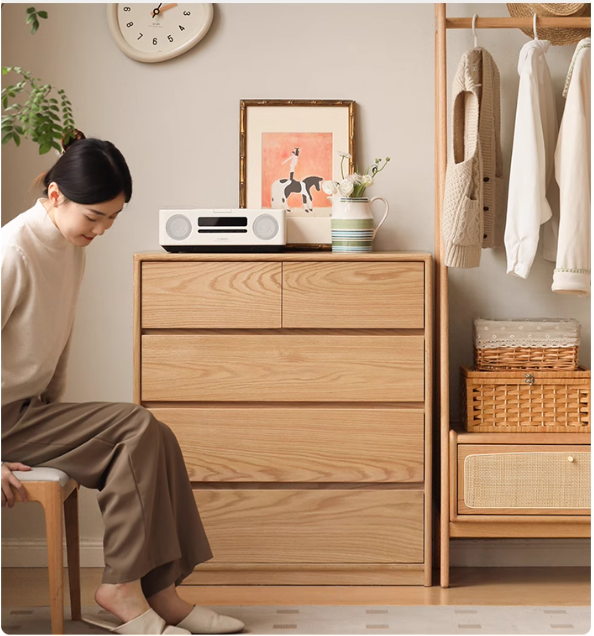 Oak, Black Walnut, Beech Solid Wood, Solid Rubberwood Storage Drawer