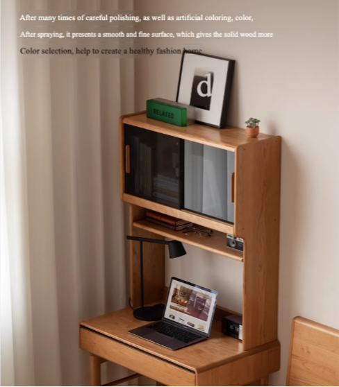 Cherry Solid Wood Desk With Drawer