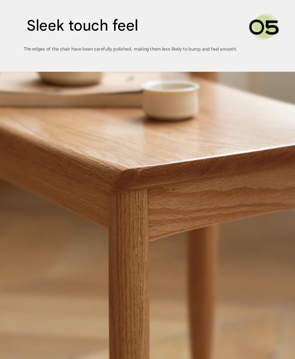 Ash, Oak Solid Wood Tea Chair: