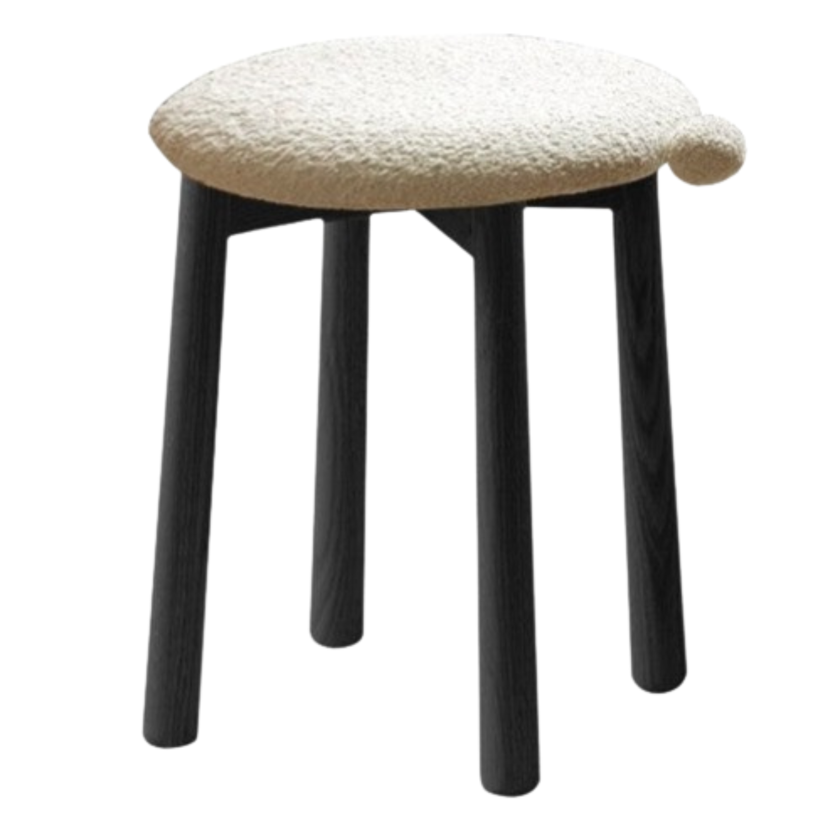 Bblack Walnut, Oak, Cherry, Beech, Sandalwood Solid Wood Makeup Stool