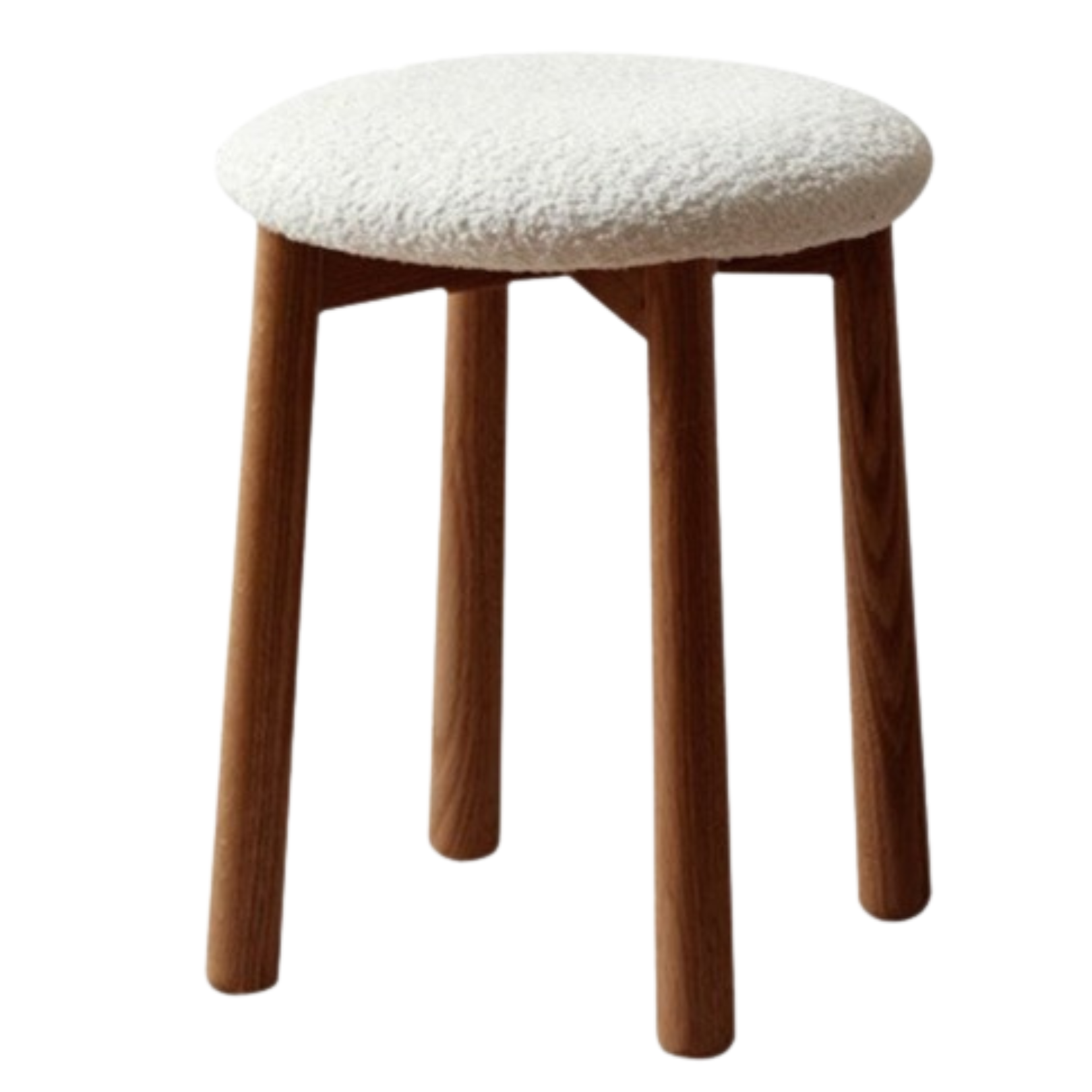 Bblack Walnut, Oak, Cherry, Beech, Sandalwood Solid Wood Makeup Stool