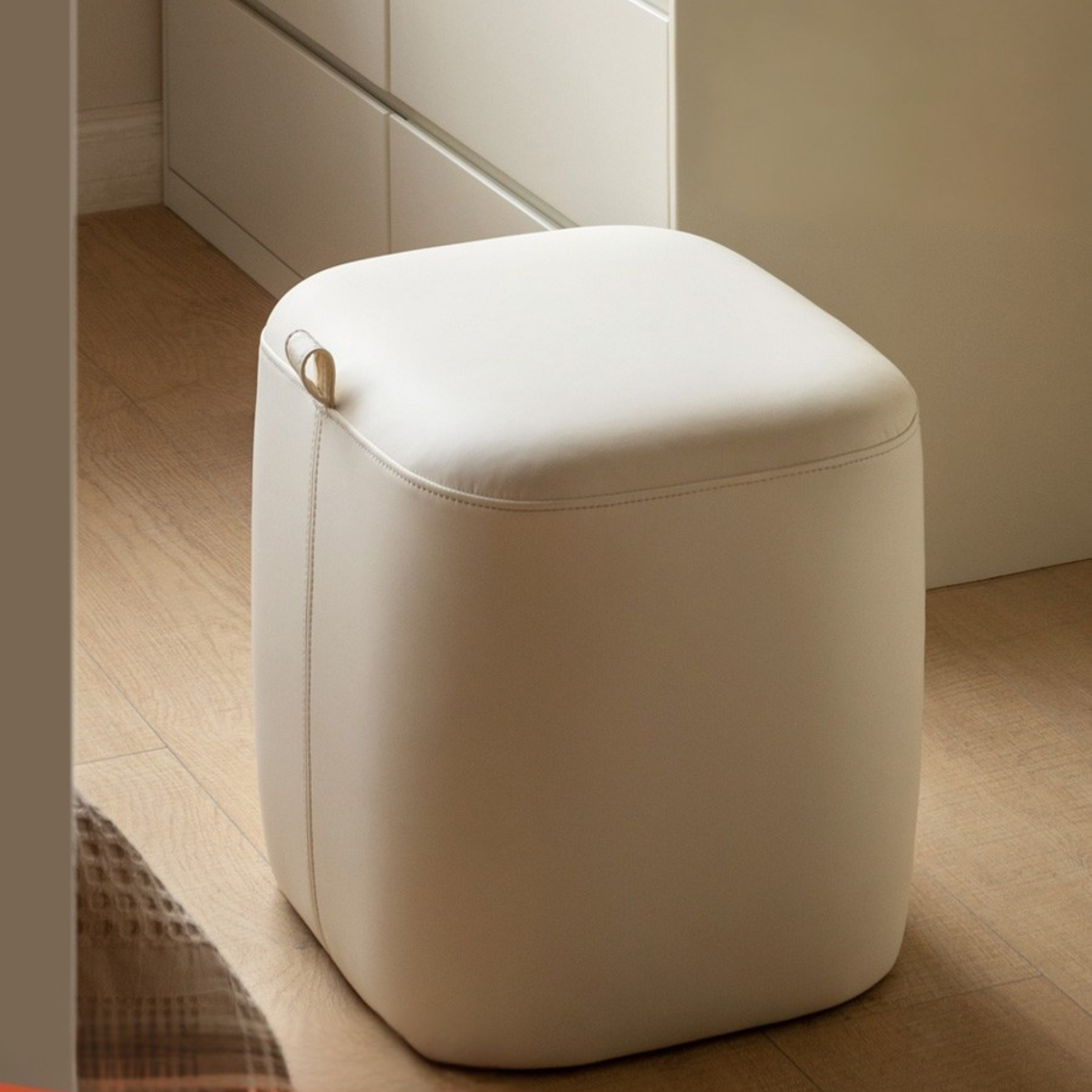 Makeup Stool Organic Leather