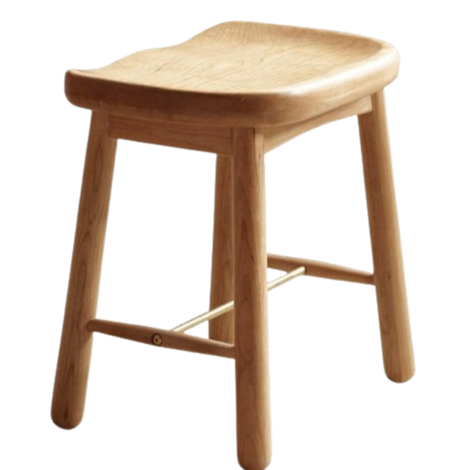 Cherry, Oak Solid Wood Makeup Stool
