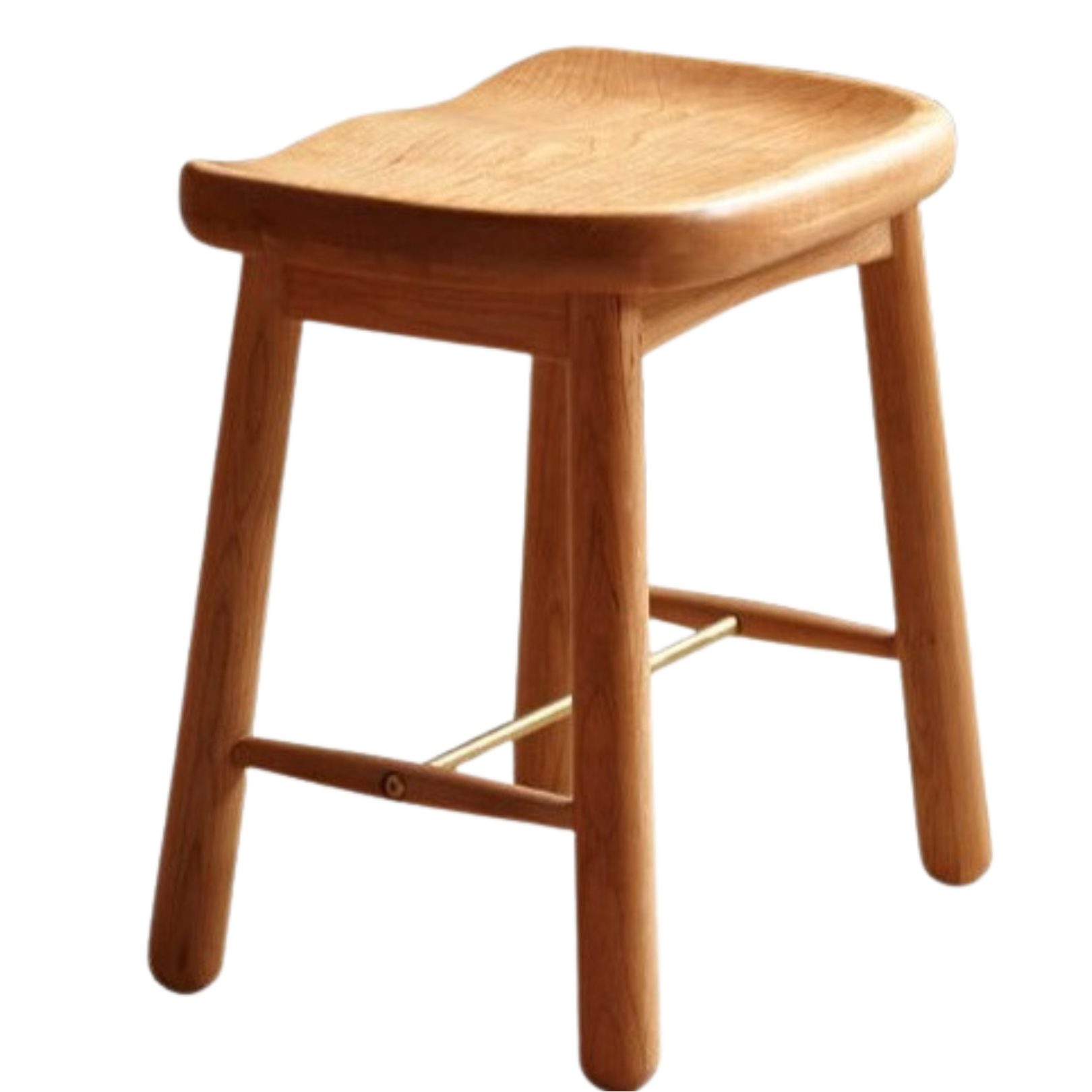Cherry, Oak Solid Wood Makeup Stool