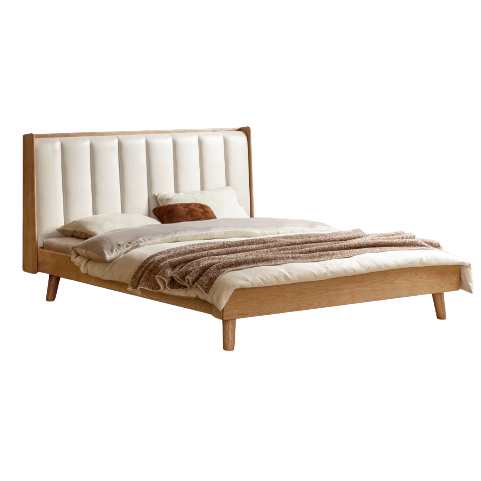 Oak, Ash Solid Wood Technology Cloth Harp Bed