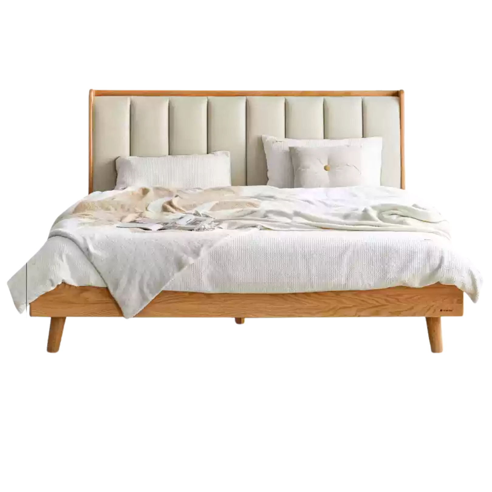 Oak, Ash Solid Wood Technology Cloth Harp Bed
