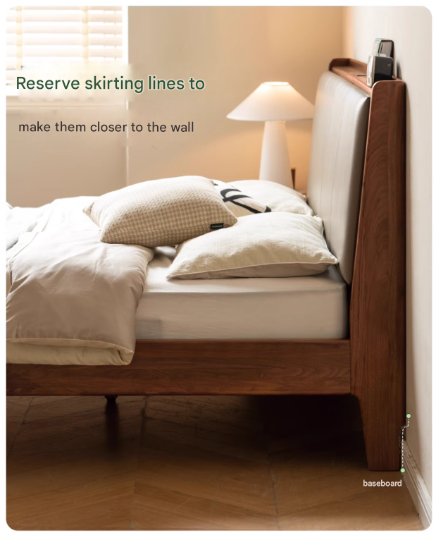 Black Walnut Solid Wood Top Layer Cowhide