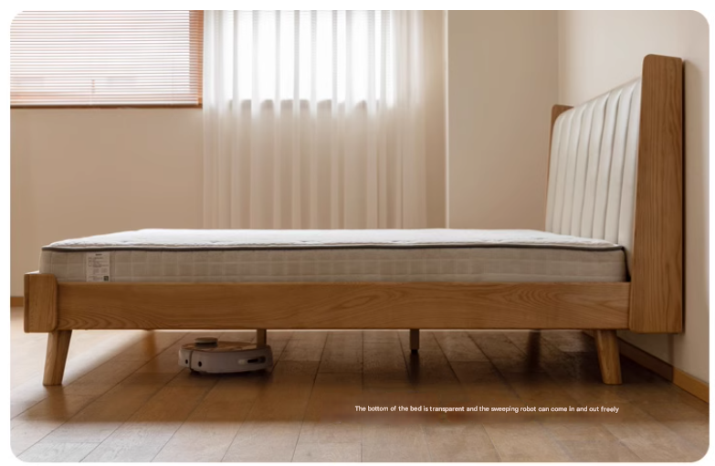 Oak, Ash Solid Wood Technology Cloth Harp Bed