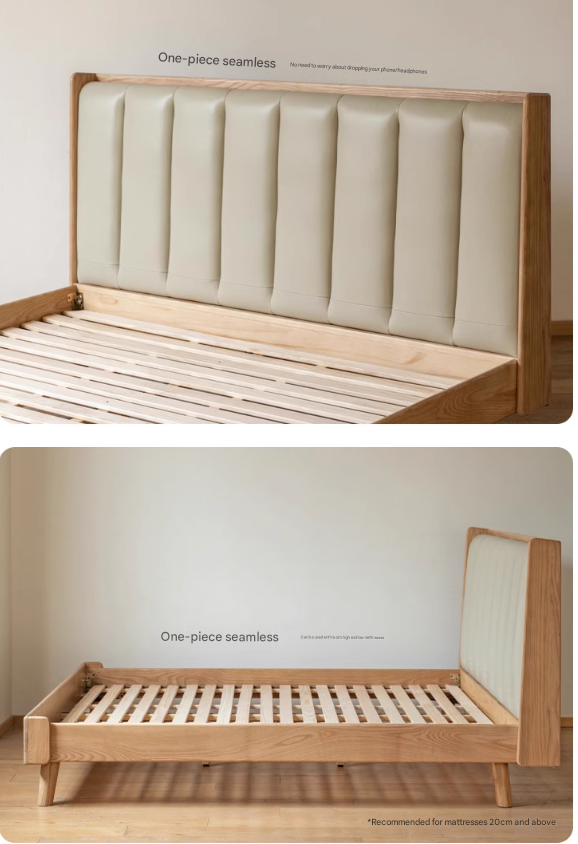 Oak, Ash Solid Wood Technology Cloth Harp Bed