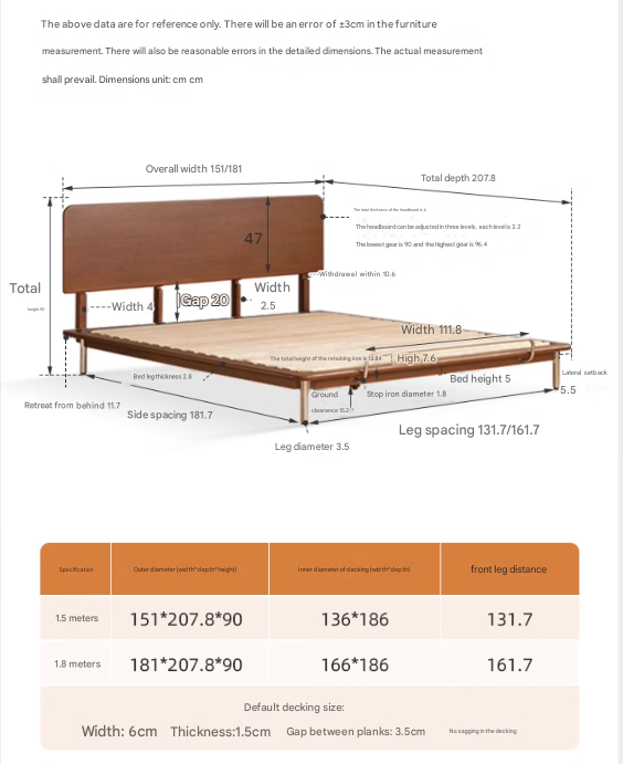 Poplar Solid Wood Bed Medieval Style Bed