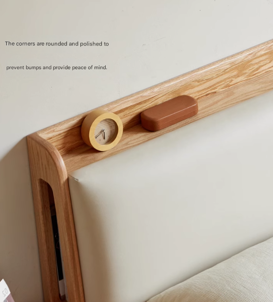 Oak Solid Wood Box Bed Storage Technology Cloth