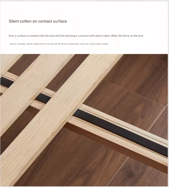 Oak Solid Wood Technology Cloth American Soft Back Bed