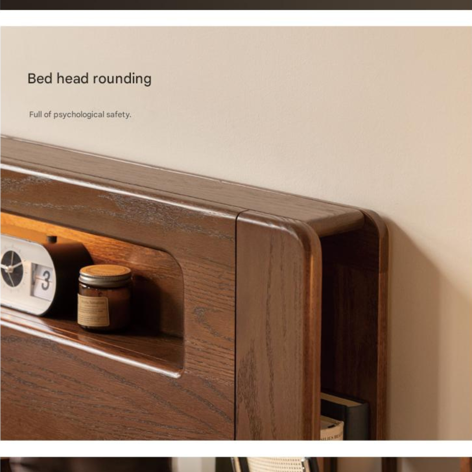 Oak Solid Wood Luminous Storage Box Bed