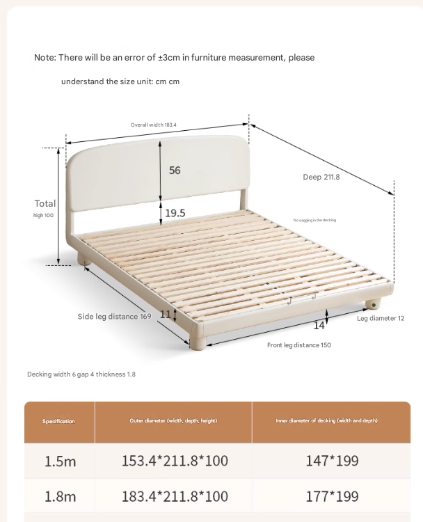 Poplar Solid Wood French Cream Style Bed