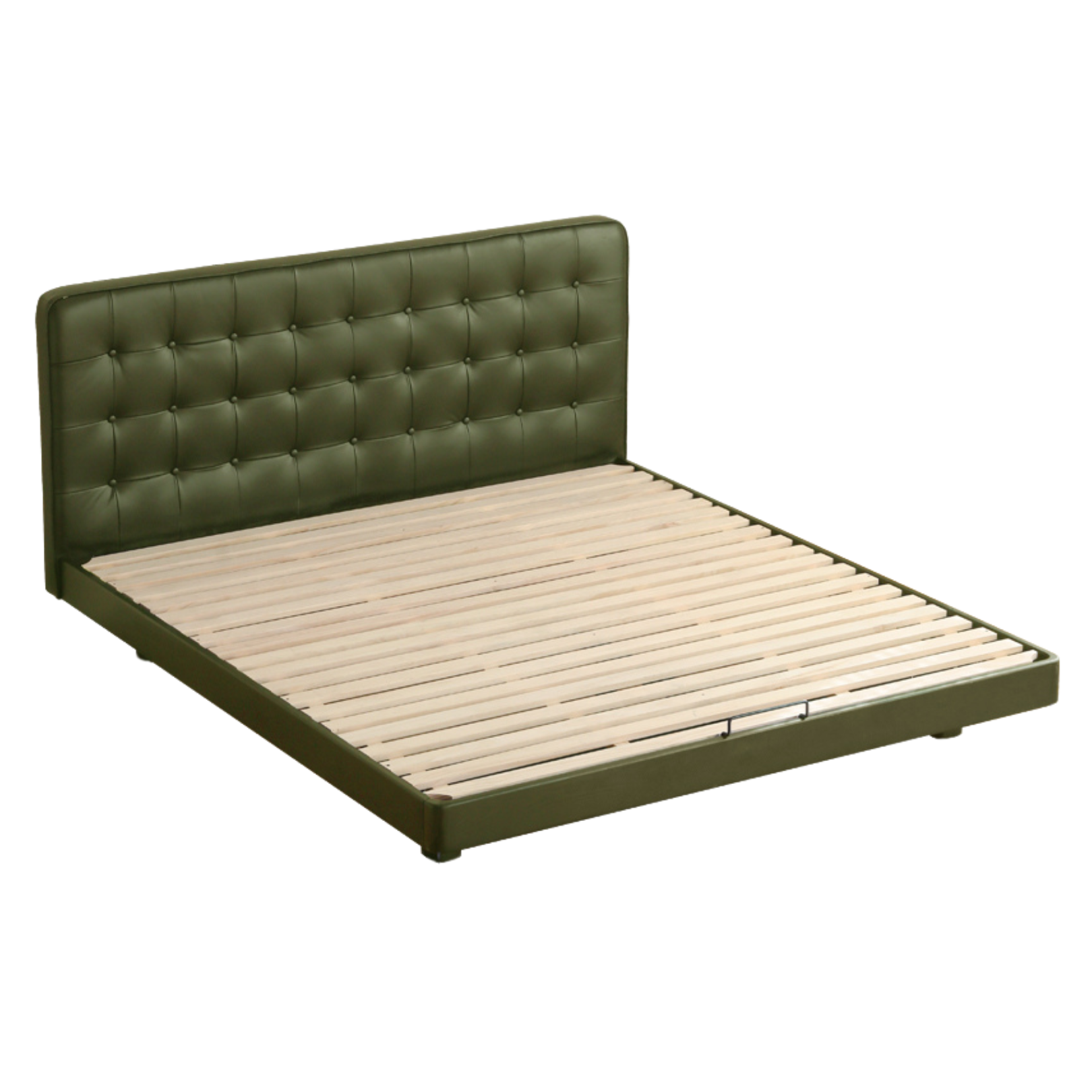 Black High-end Leather Suspension Bed