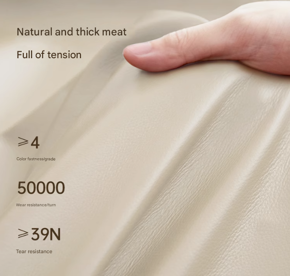 Cow Leather Bed ,Technology Cloth Wood Bed