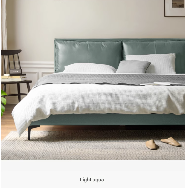 Premium Yellow Cowhide Bed