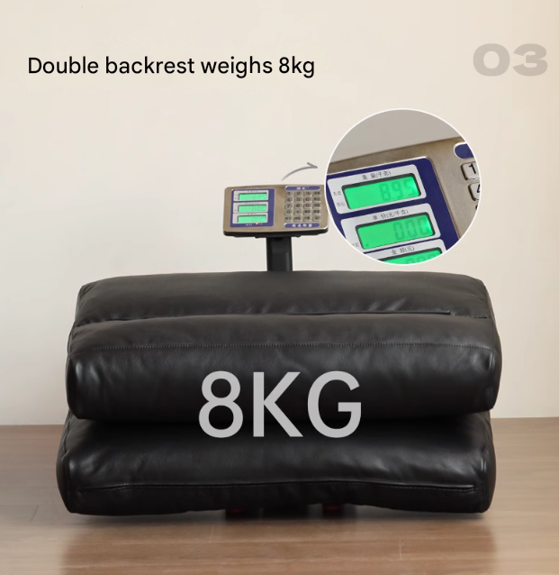 Leather Upholstered Bed with Down Filling