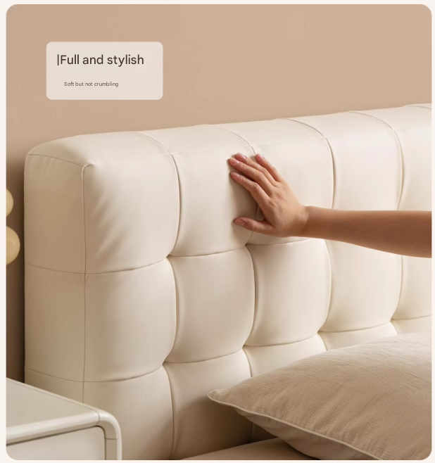 Organic Leather Art Floor Bed