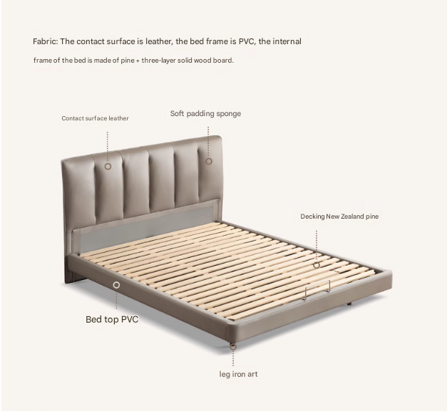 Cowhide Luxury Suspension Light  Bed