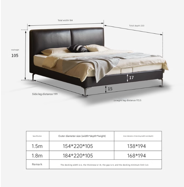 First Layer Of Yellow Cowhide Black Bed
