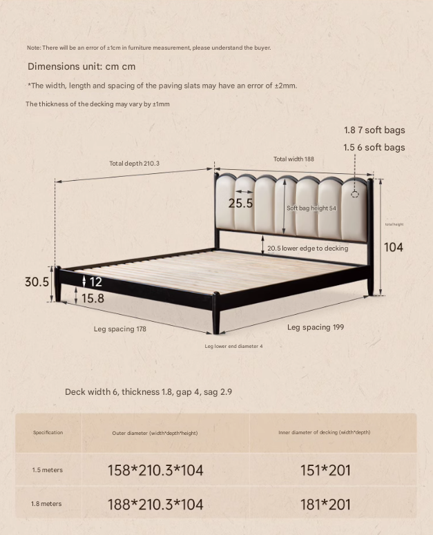 Rubber wood, Poplar Solid Wood Bed French Retro Style Black Harp Bed