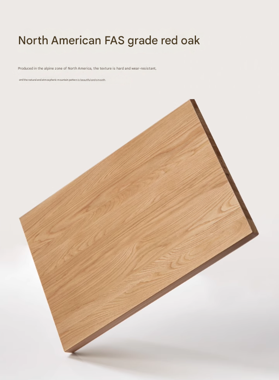 Oak solid Wood Technology Cloth Modern and Simple Bed