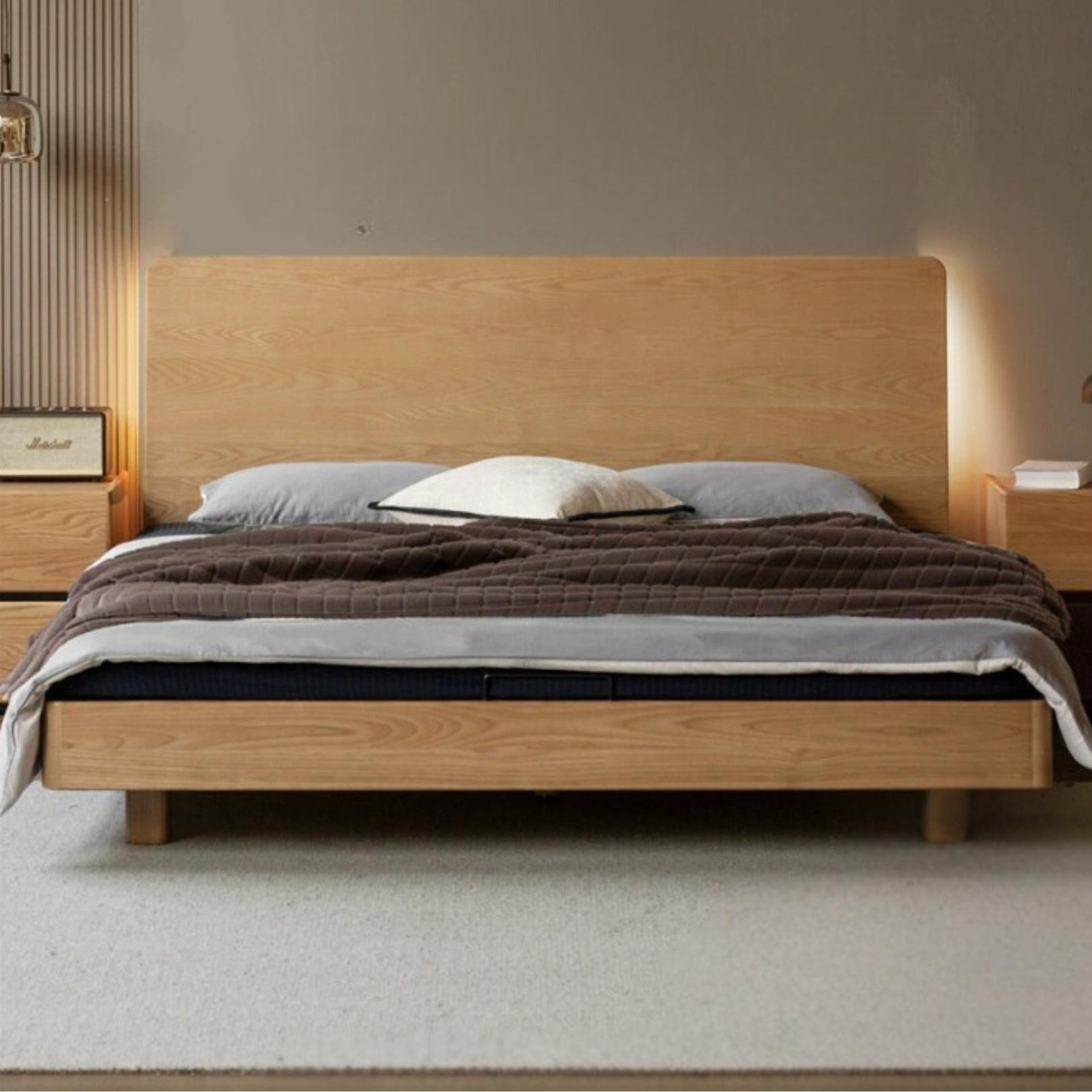 Ash Solid Wood Multi Functional Suspended Bed