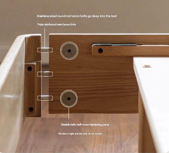 Ash Solid Wood Multi Functional Suspended Bed