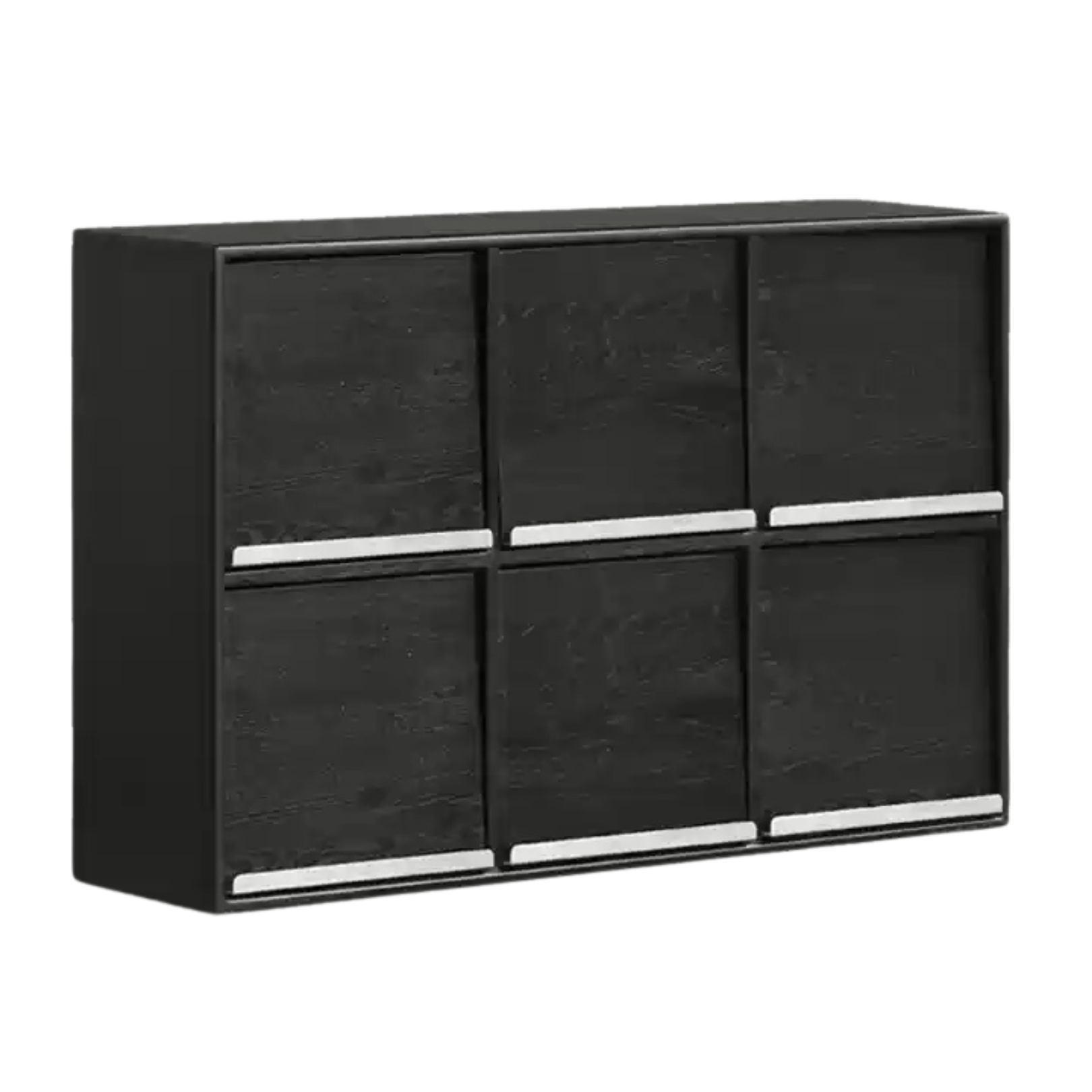 Oak Solid Wood Black Storage Combination Module Cabinet