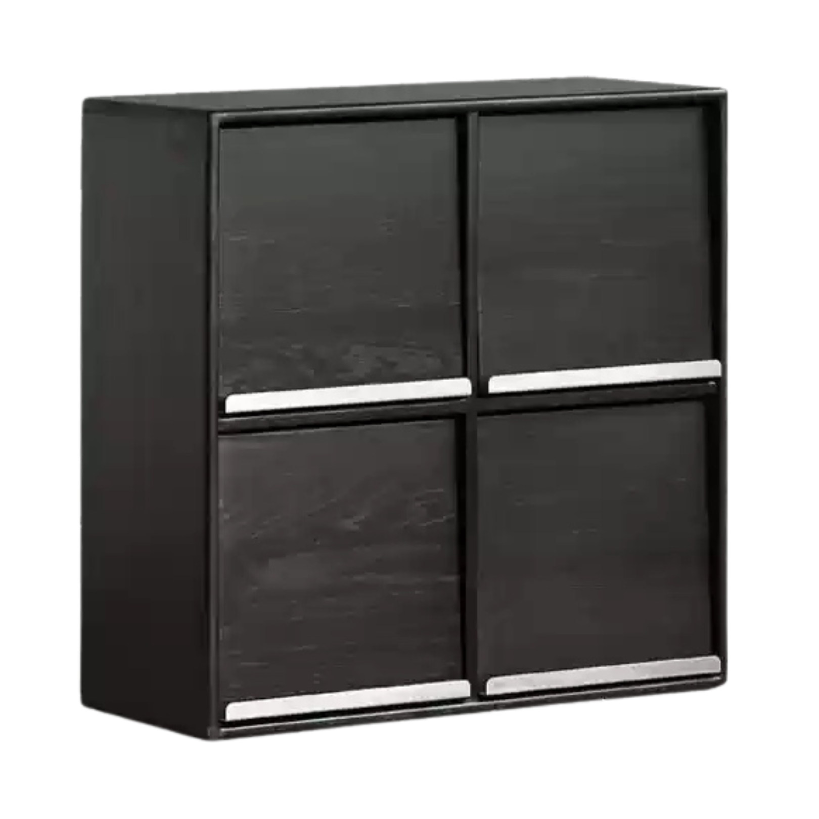 Oak Solid Wood Black Storage Combination Module Cabinet
