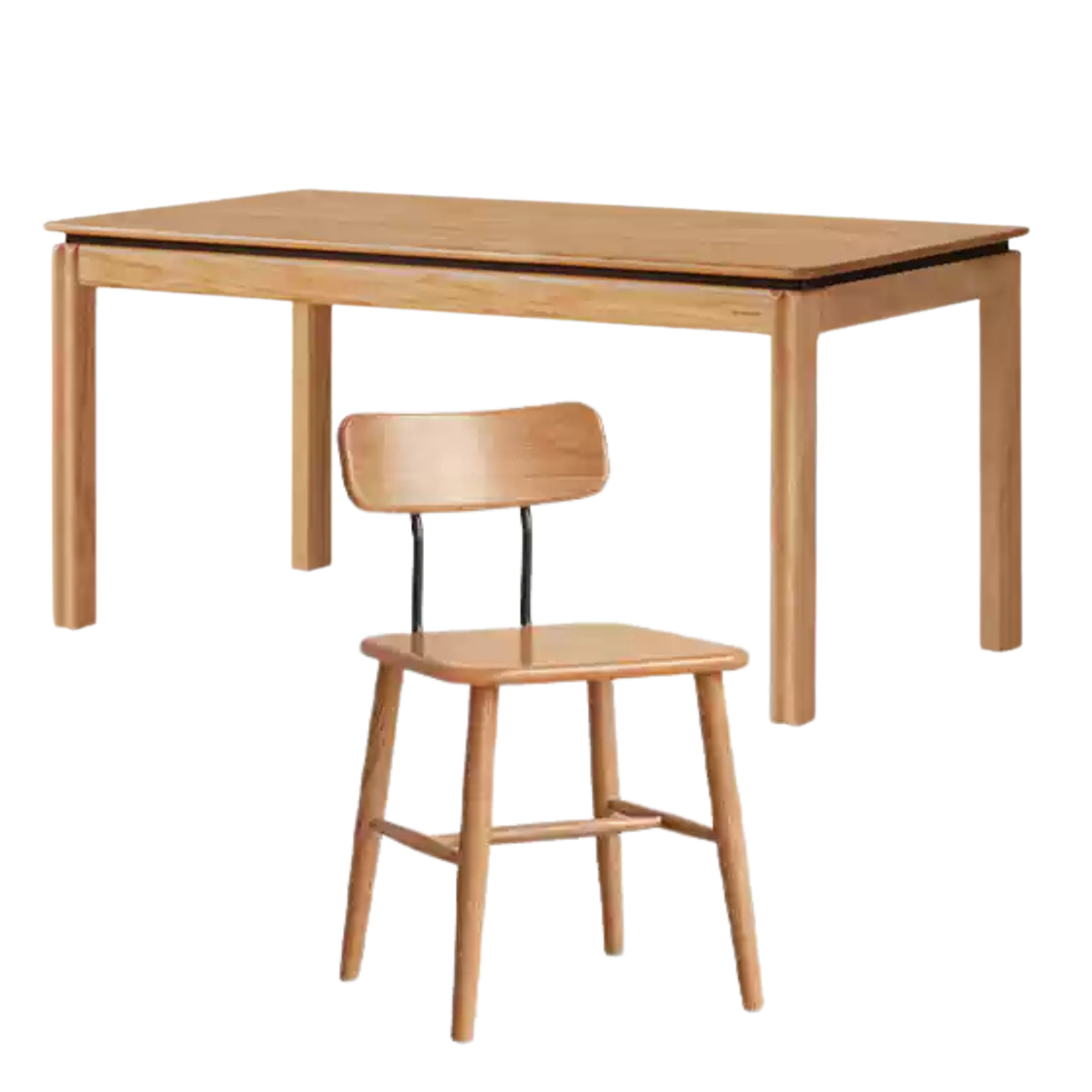 Ash, Oak Solid Wood Modern Dining Table
