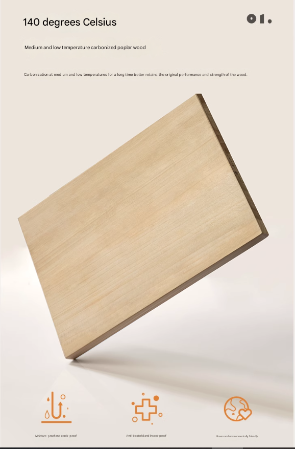 Poplar Solid Wood Storage Bed with Flat Panel Headboard