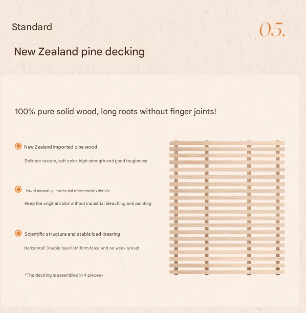 Black Walnut, Poplar Solid Wood Double Bed with Soft Backrest, Retro American Style