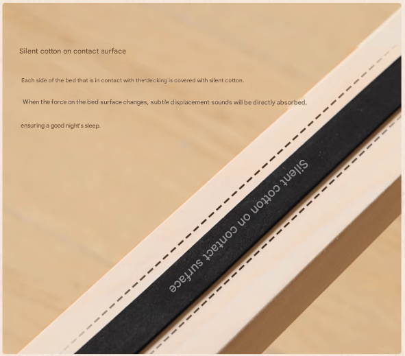 Black Walnut, Poplar Solid Wood Double Bed with Soft Backrest, Retro American Style