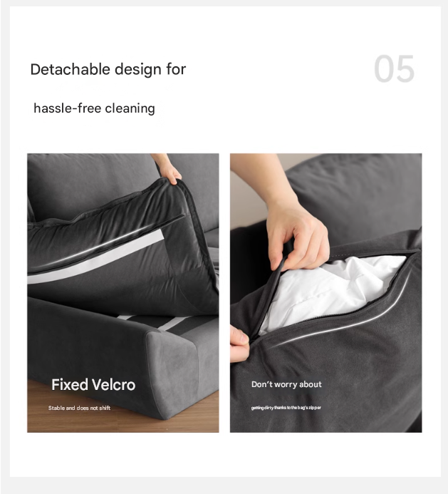 Fabric Coastal-style scratch-resistant sofa