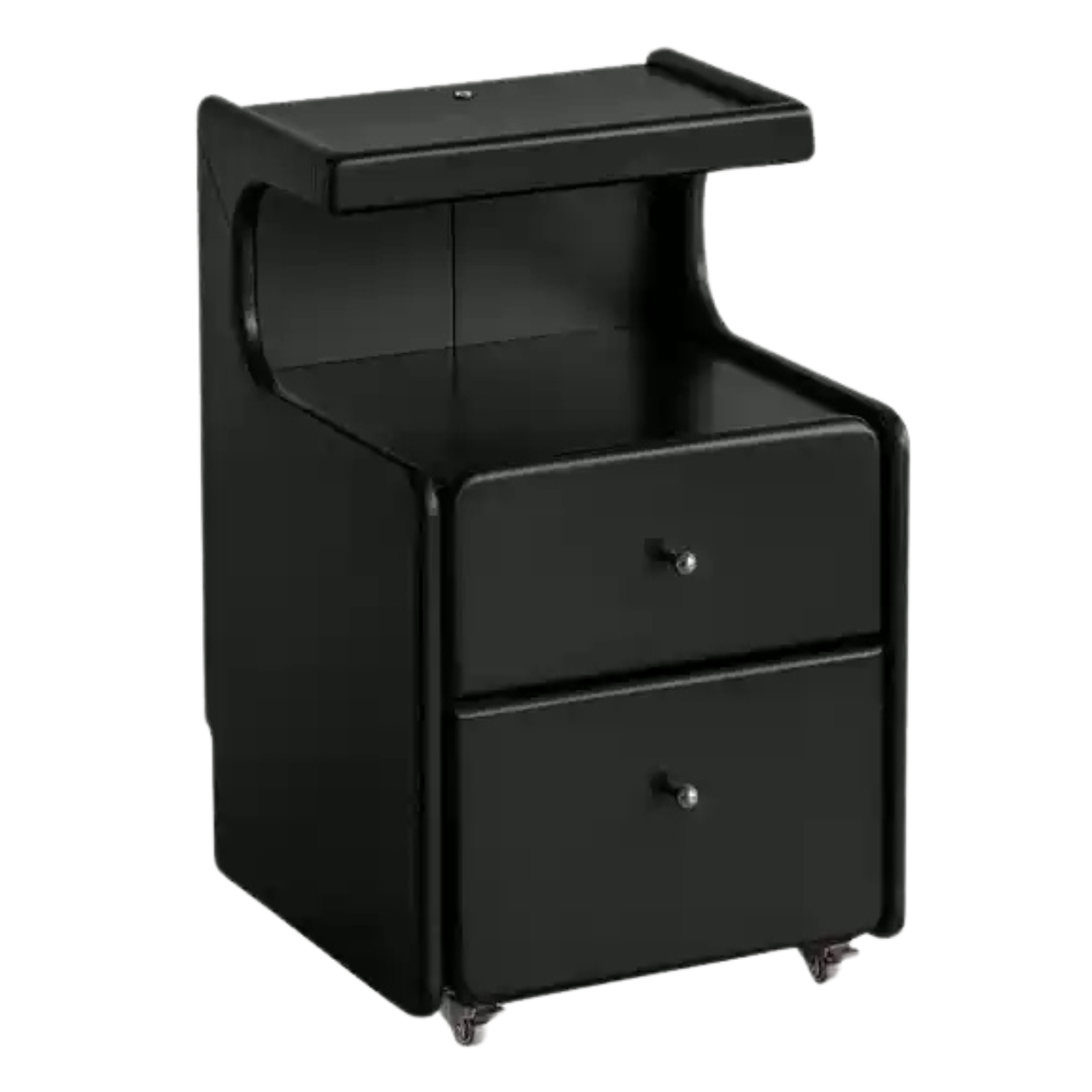 Solid RubberWood Multi Functional Nightstand.